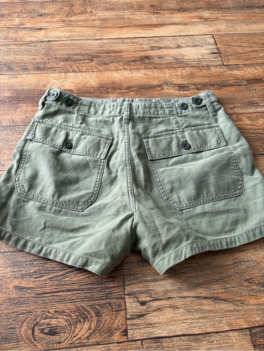 Madewell Relaxed Military Shorts In Dried Clover Size 27 - Picture 5 of 5